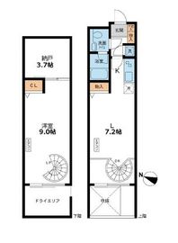 カッシア目黒 105 間取り図