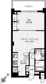 グラマシー恵比寿 314 間取り図