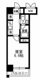 レジディア月島3 910 間取り図