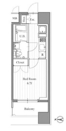 フィットエル森下 711 間取り図