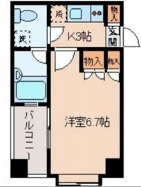 レジディア後楽園 603 間取り図