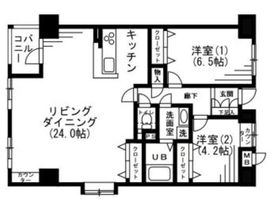 レジディア六本木檜町公園 205 間取り図