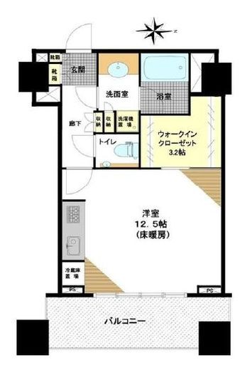 シティタワー高輪 2階 間取り図