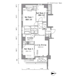 コンフォリア市谷薬王寺 301 間取り図