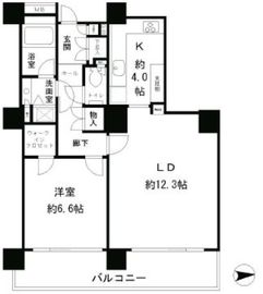 リバーポイントタワー 1503 間取り図