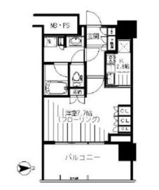 ザ・パークハウス中野タワー 11階 間取り図