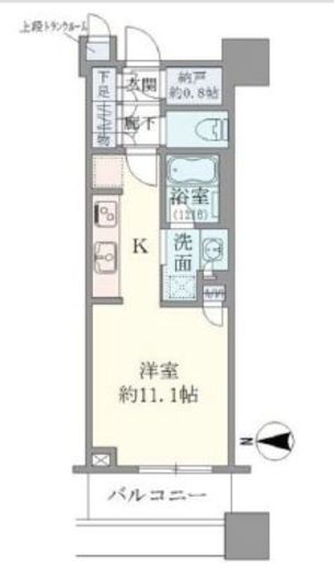 ブリリアタワーズ目黒 15階 間取り図