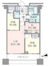 アトラスタワー西新宿 6階 間取り図