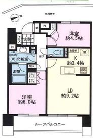 ピアース高田馬場 5階 間取り図