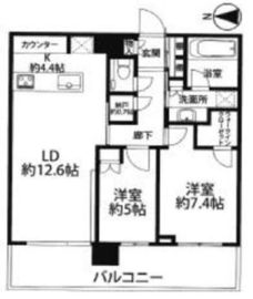 グランドメゾン白金の杜ザ・タワー 18階 間取り図