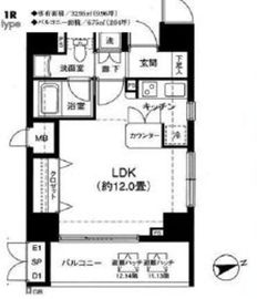 ONE ROOF FLAT TOGOSHI 501 間取り図