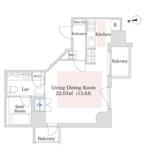 泉ガーデンレジデンス 506 間取り図