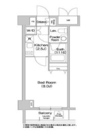 コンフォリア豊洲 404 間取り図