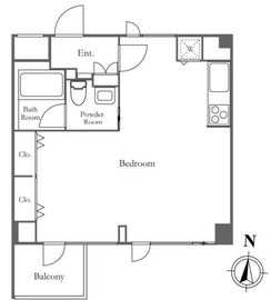 JMFレジデンス世田谷三宿 209 間取り図