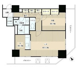 トレステージ目黒 903 間取り図