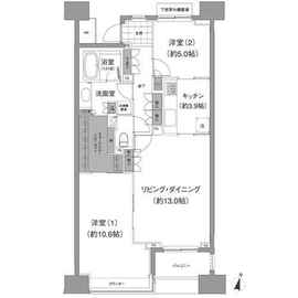 アビティ目黒 405 間取り図