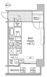 プライムアーバン初台 1003 間取り図