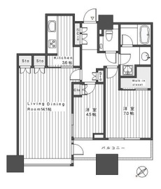 パークコート虎ノ門愛宕タワー 26階 間取り図