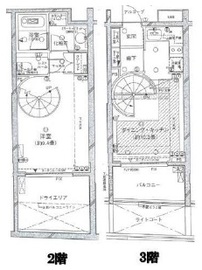 ピアース西麻布 地下1階 間取り図