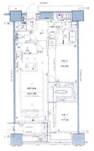 富久クロスコンフォートタワー(Tomihisa Cross)  40階 間取り図