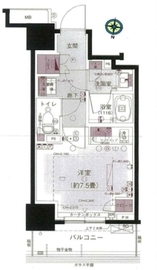 パークリュクス西新宿 5階 間取り図