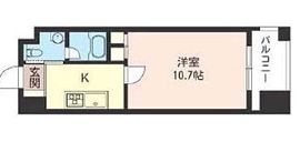 エスティメゾン銀座 1203 間取り図