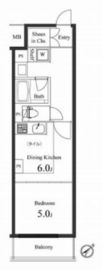 プライマル小石川 2階 間取り図