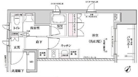 アトラス日本橋鞍掛 4階 間取り図