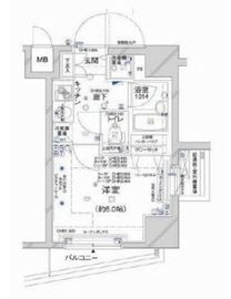 コンシェリア新橋 11階 間取り図