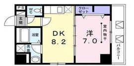 セ・マニフィーク月島 802 間取り図