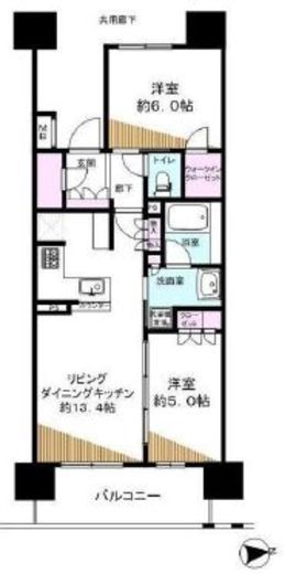 プレミスト千代田神田佐久間町 5階 間取り図