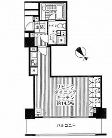 セントラルレジデンス新宿シティタワー 6階 間取り図