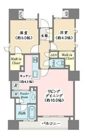 イトーピア東京リバーサイドテラス 8階 間取り図