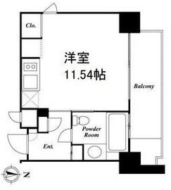 コートモデリア白金 703 間取り図