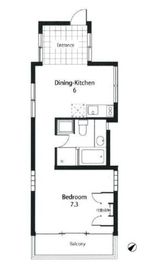 メゾン・デュ・ディズイット 204 間取り図