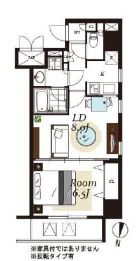 レジディア神田岩本町2 1201 間取り図