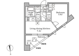 レジディア三軒茶屋 301 間取り図