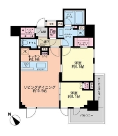 シティハウス中目黒ステーションコート 13階 間取り図