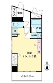 サウサリート高輪 405 間取り図