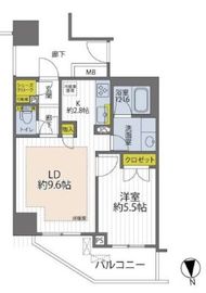 フォルム四谷外苑東 2階 間取り図