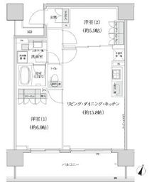 パークハビオ渋谷本町レジデンス 518 間取り図