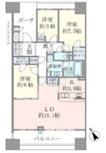 グランエスタ 8階 間取り図
