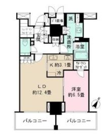 プレミスト六番町 13階 間取り図