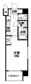 ブリリアント三田慶大前 3階 間取り図
