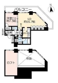 ベイシティ晴海スカイリンクタワー 49階 間取り図