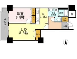 品川シーサイドビュータワー1 2614 間取り図