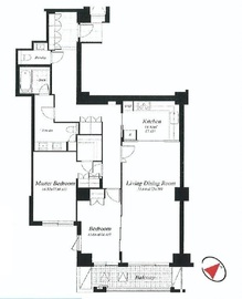 麻布第一マンションズ 302 間取り図