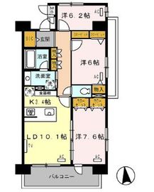 ロイヤルパークス西新井 321 間取り図