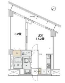 カスタリア本駒込 412 間取り図