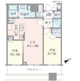 ブリリアタワーズ目黒 18階 間取り図